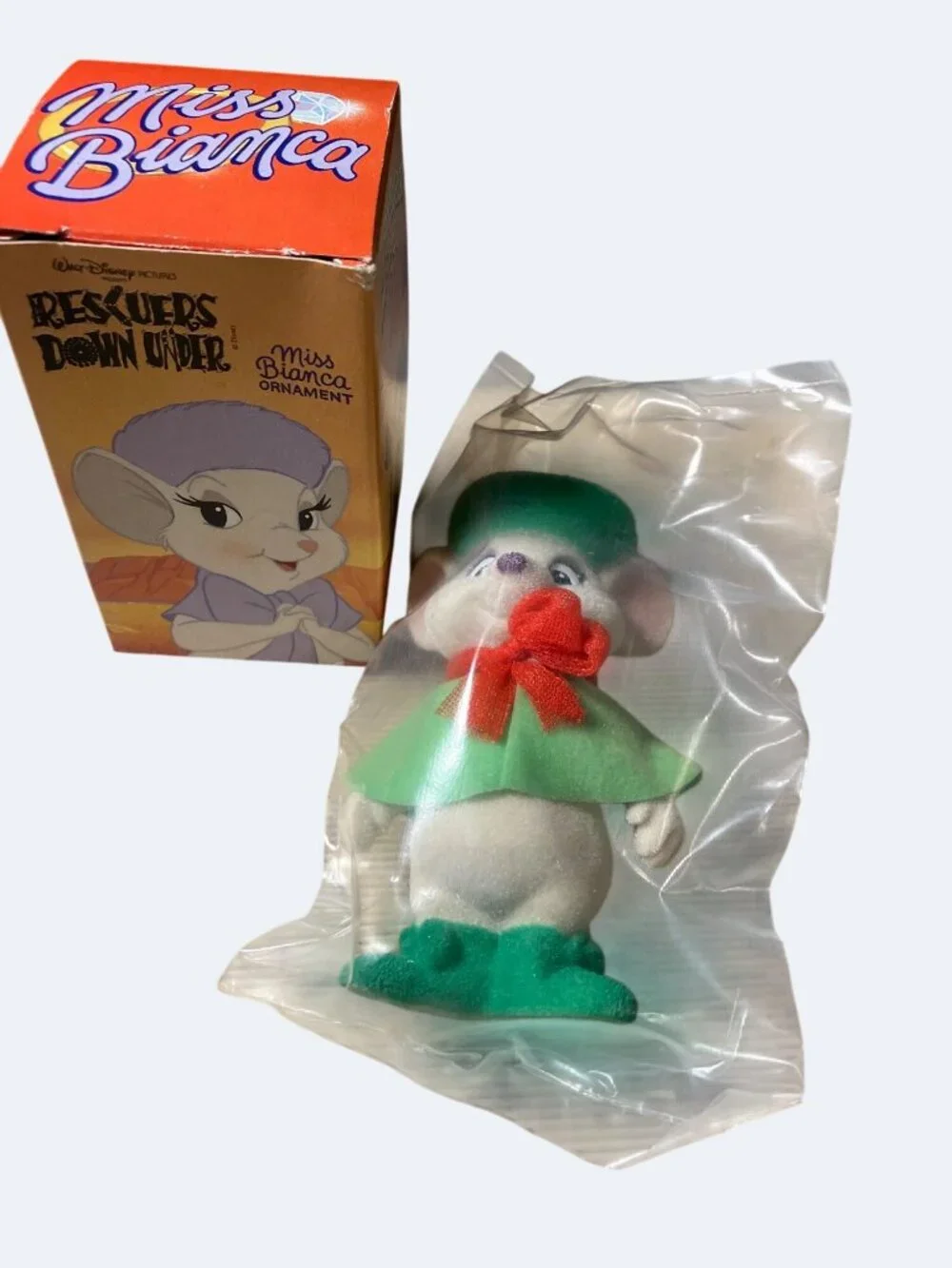 McDonald's Disney Rescuers Miss Bianca Christmas Ornament Never Opened 1999